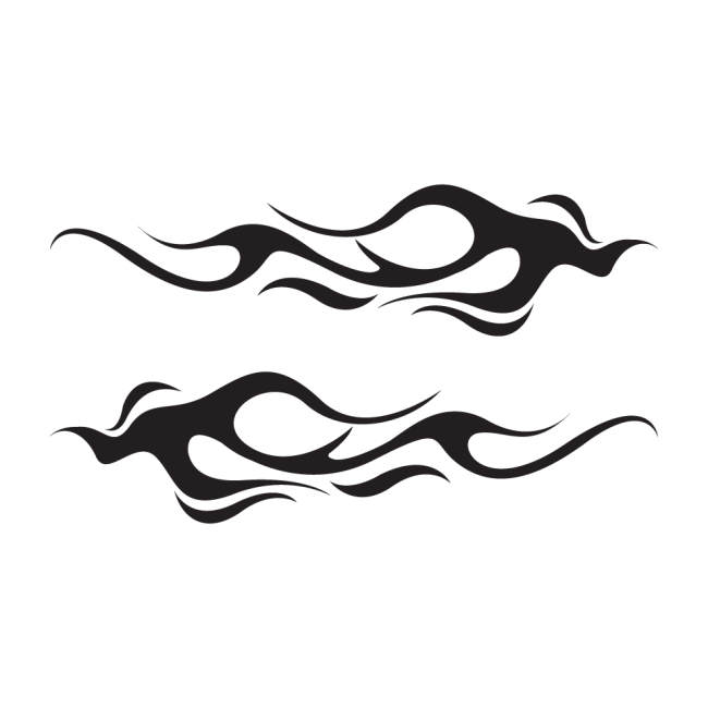 Autós matrica - Múló lángok