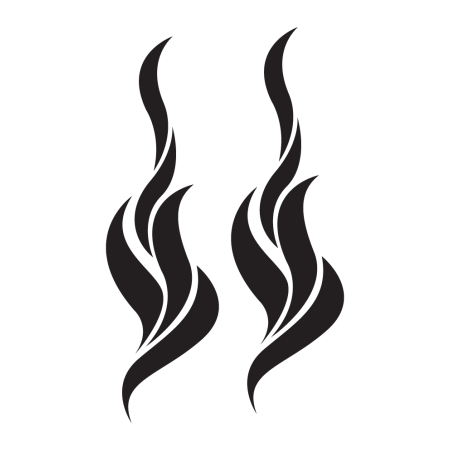 Autós matrica - Szálló lángok