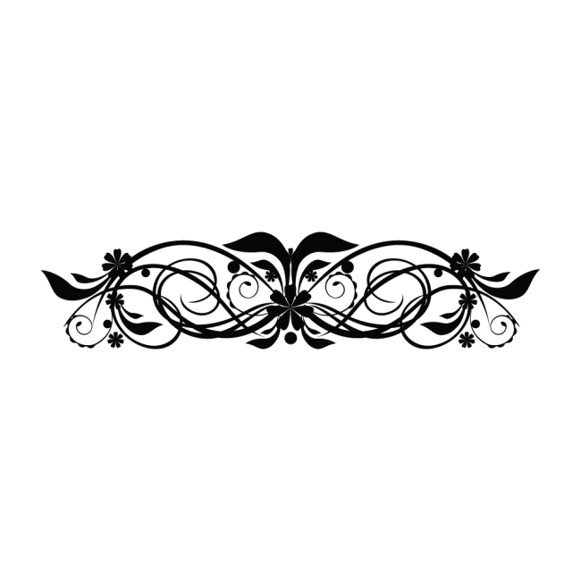 Autós matrica - Stílusos virág