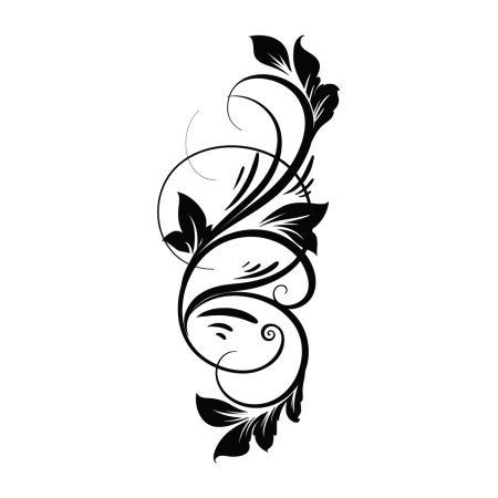 Autós matrica - Futó levelek