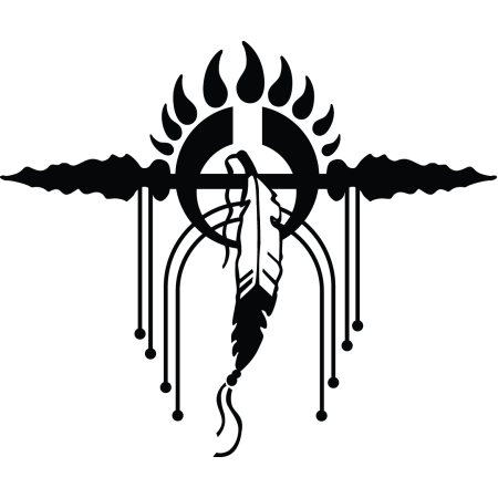 Autós matrica - Indiánok szimbóluma