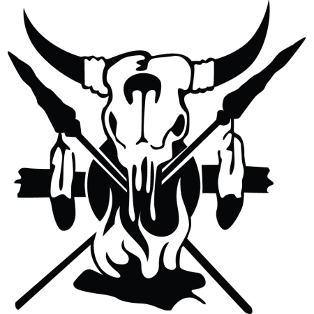 Autós matrica - Indián minta