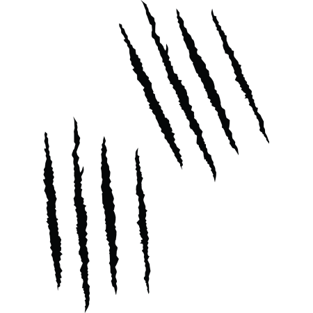 Autós matrica - Karmolások