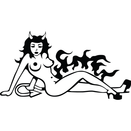 Autós matrica - Perzselő szépség