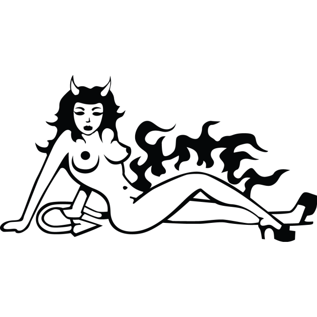 Autós matrica - Perzselő szépség