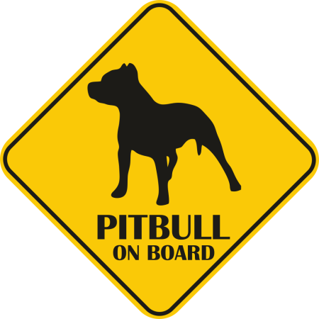 Autós matrica - Pitbull