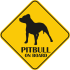 Autós matrica - Pitbull