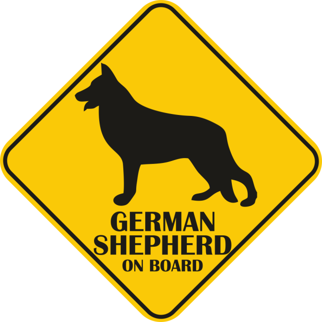 Autós matrica - Németjuhász