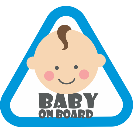 Baby on board - Kisfiú (színes)