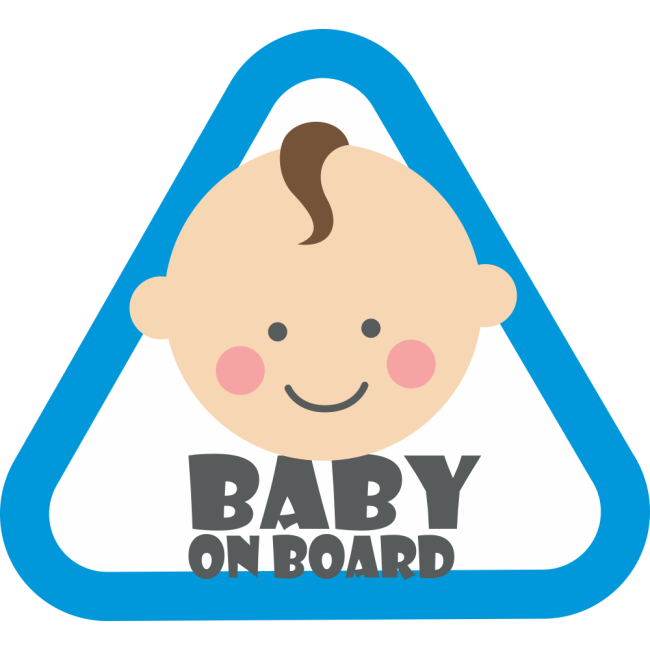 Baby on board - Kisfiú (színes)