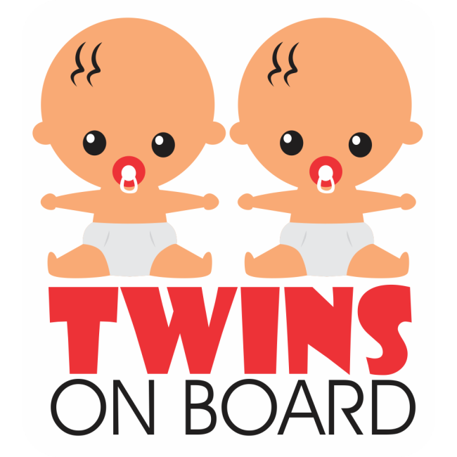 Baby on board - Twins on board - Ikrek
