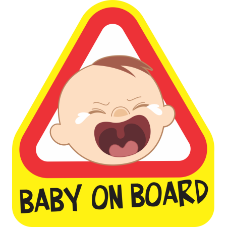 Baby on board - Síró kisfiú