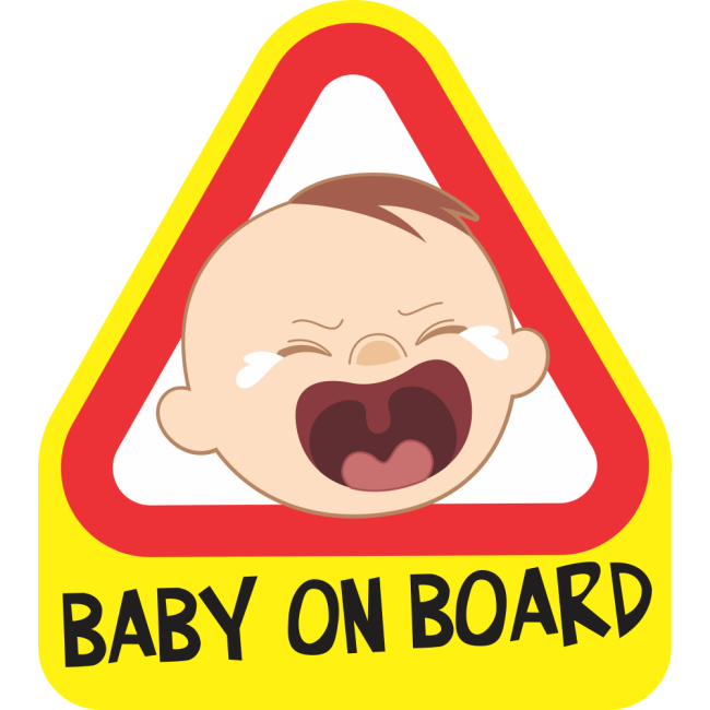 Baby on board - Síró kisfiú