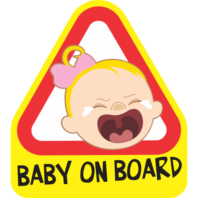 Baby on board - Síró kislány