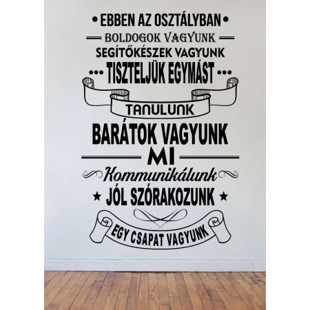 Ebben az osztályban 2 ! -14% ! - 119M x 79SZ (A1561) - Falmatrica / Faltetoválás