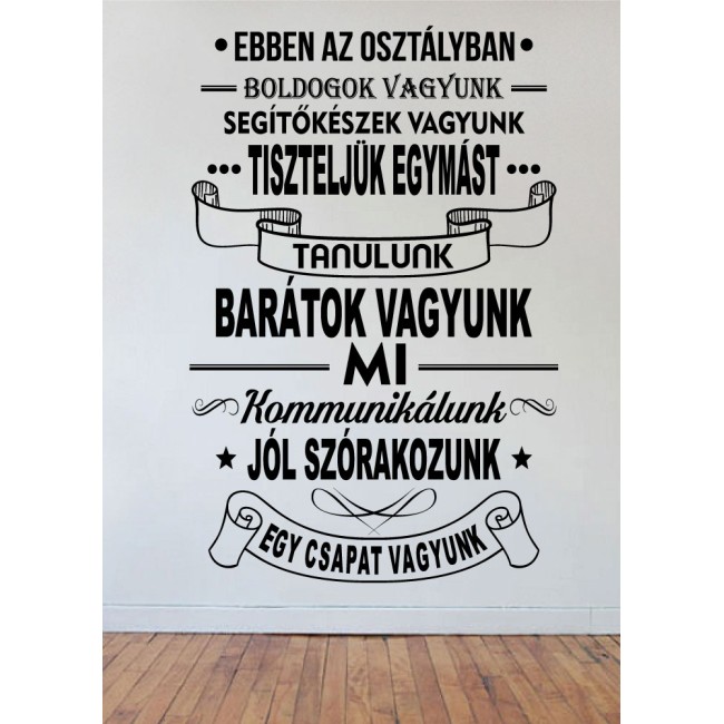 Ebben az osztályban 2 ! -14% ! - 119M x 79SZ (A1561) - Falmatrica / Faltetoválás