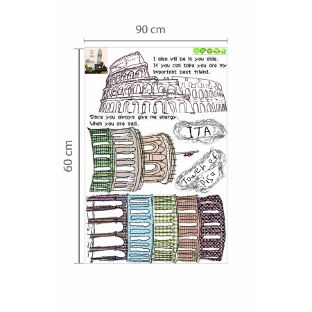 Pisai ferde torony - Nyomtatott matrica