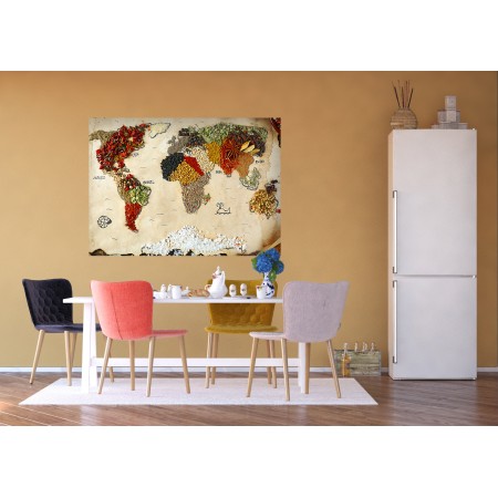 Fotótapéta - Fűszer térkép