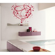 Funky szív - Falmatrica / Faltetoválás
