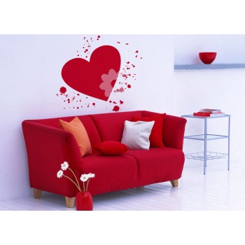 A szív - Falmatrica / Faltetoválás