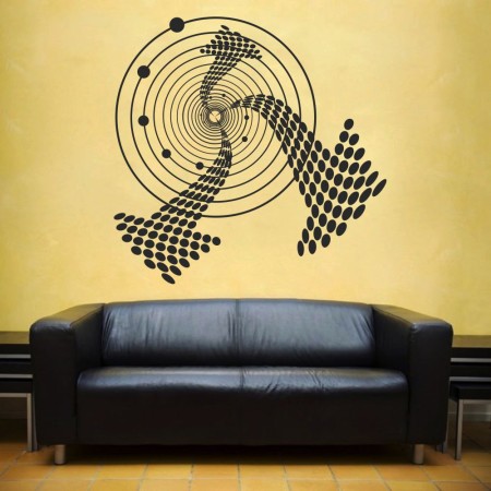 Örvény-nyíl - Falmatrica / Faltetoválás