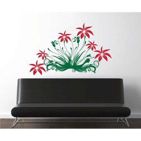 Virágminta - MultiColor - Falmatrica / Faltetoválás