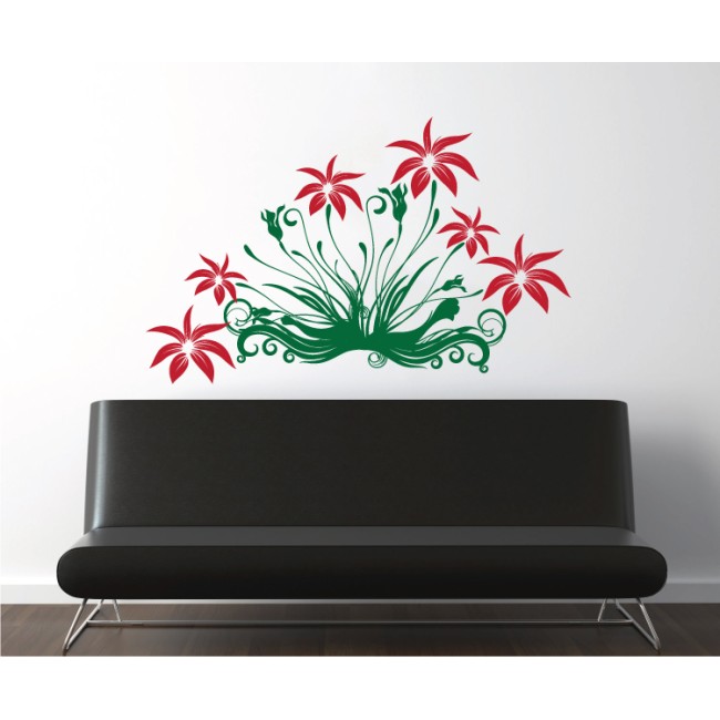 Virágminta - MultiColor - Falmatrica / Faltetoválás