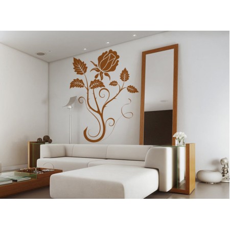 Rózsás motívum - Falmatrica / Faltetoválás