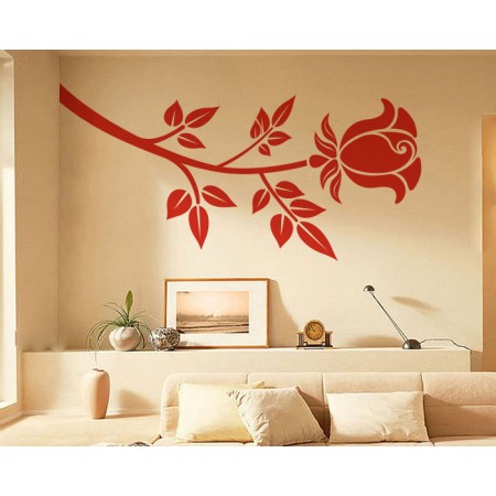 Egy szál rózsa - Falmatrica / Faltetoválás -