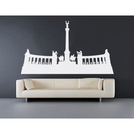 A Hősök tere - Falmatrica / Faltetoválás -