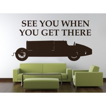 Autó felirattal - Falmatrica / Faltetoválás