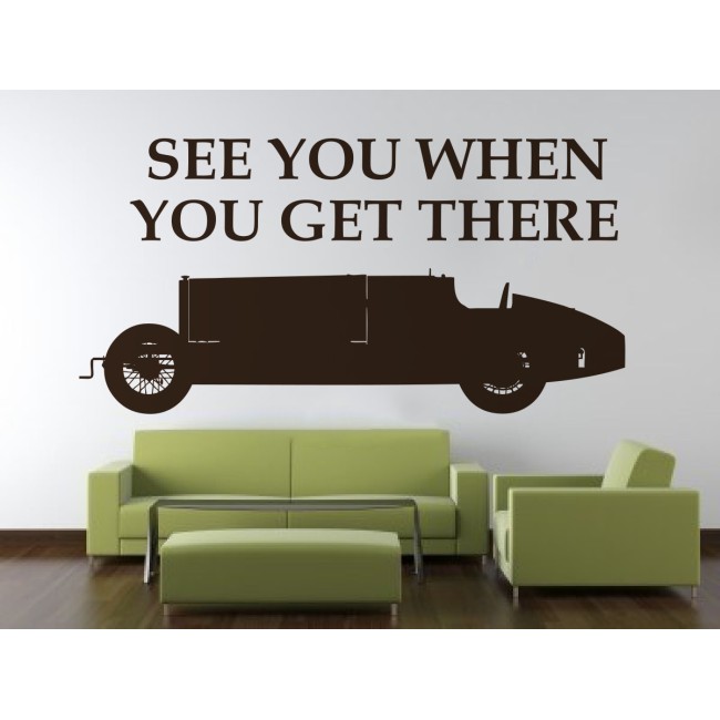 Autó felirattal - Falmatrica / Faltetoválás