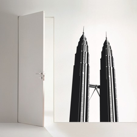 Petronas tornyok - Falmatrica / Faltetoválás