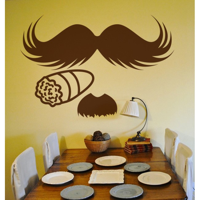 Szivaros bajusz - Falmatrica / Faltetoválás
