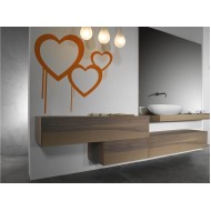 Szerelem szimbóluma - Falmatrica / Faltetoválás