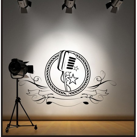 Mikrofon a sztároknak - Falmatrica / Faltetoválás
