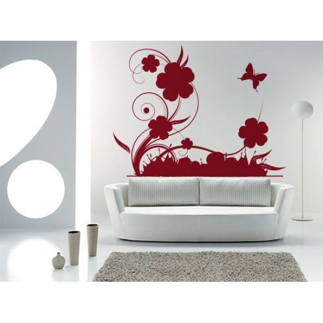 Modern természeti kép - Falmatrica / Faltetoválás