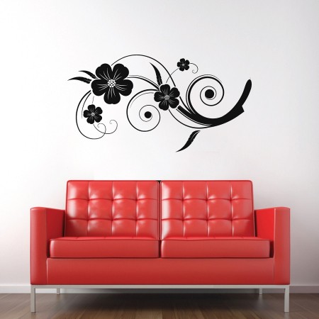 Boldogságvirág - Falmatrica / Faltetoválás -