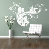 Fantázia virág - Falmatrica / Faltetoválás -