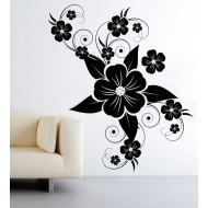 Virág művészet - Falmatrica / Faltetoválás