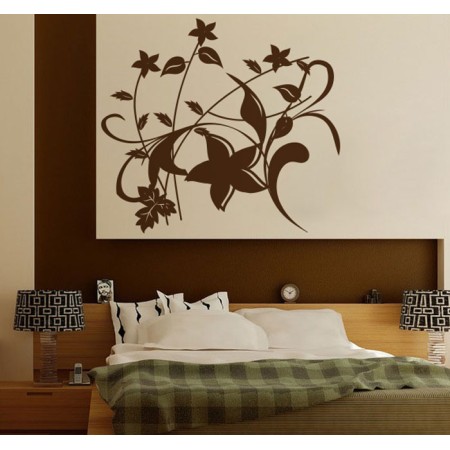 Absztrakt virág - Falmatrica / Faltetoválás