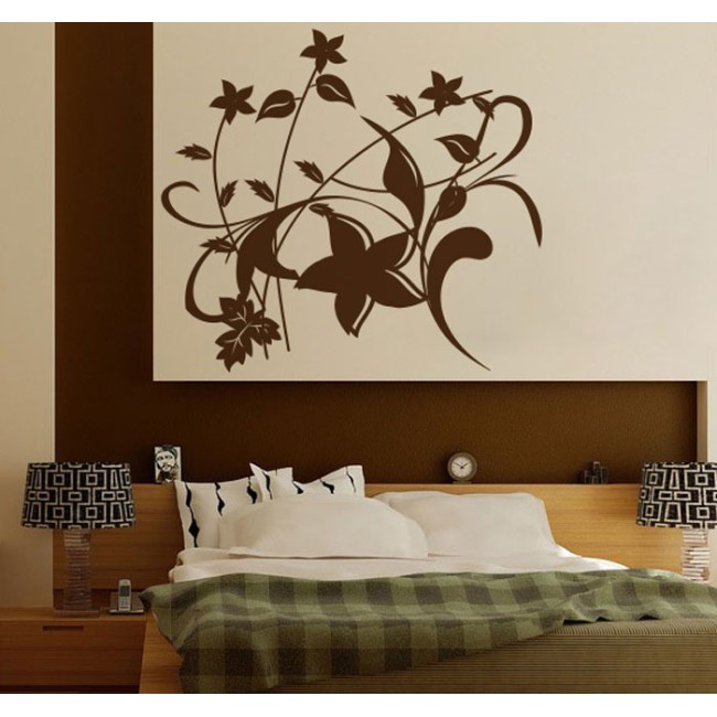 Absztrakt virág - Falmatrica / Faltetoválás