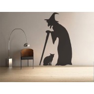 A boszorkány és a macskája - Falmatrica / Faltetoválás