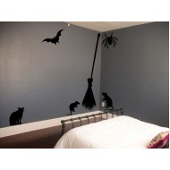 Halloween szimbólumok - Falmatrica / Faltetoválás