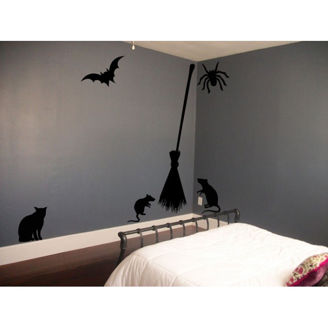 Halloween szimbólumok - Falmatrica / Faltetoválás