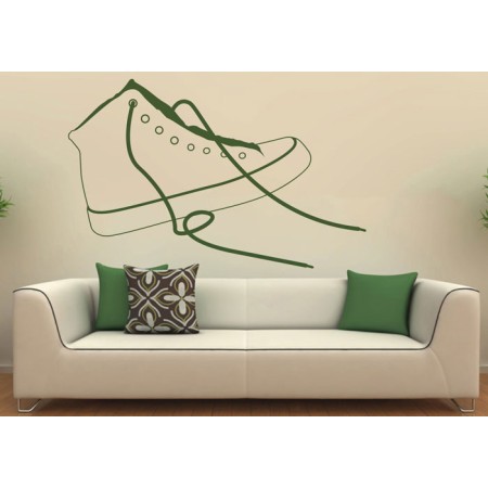 Teniszcipő - Falmatrica / Faltetoválás