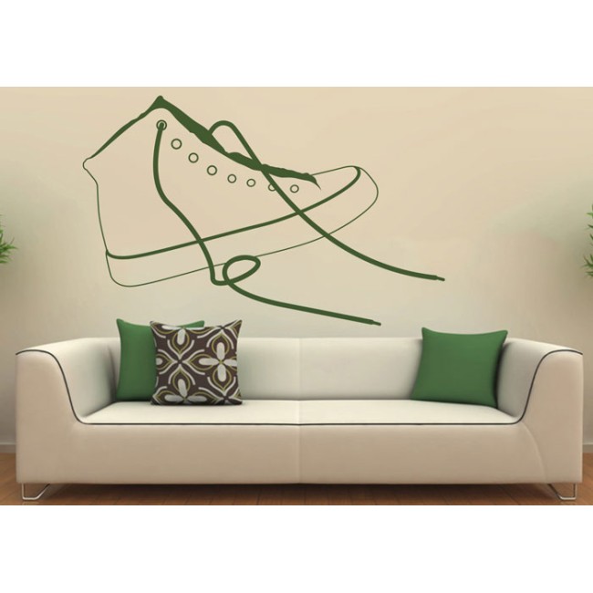 Teniszcipő - Falmatrica / Faltetoválás