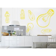 Égők és világosság - Falmatrica / Faltetoválás