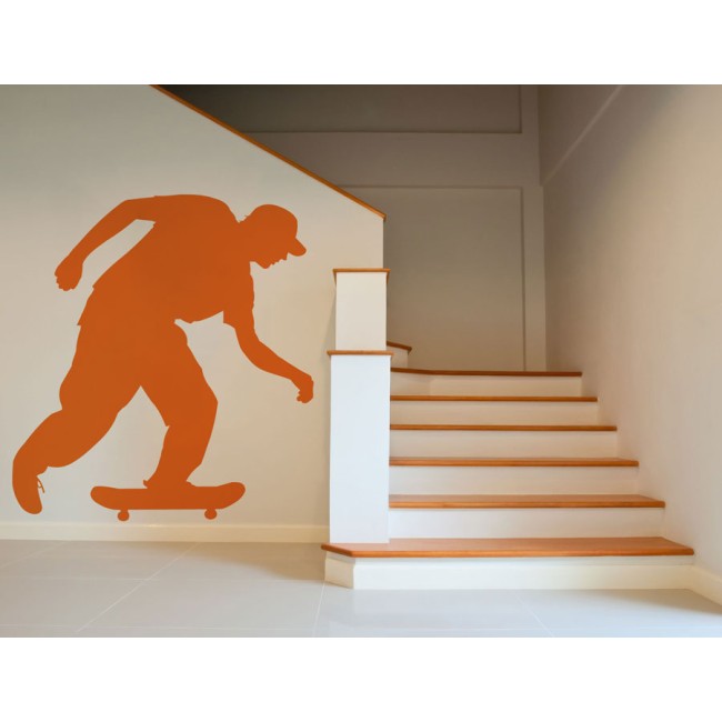 Gördeszkázó fiú - Falmatrica / Faltetoválás