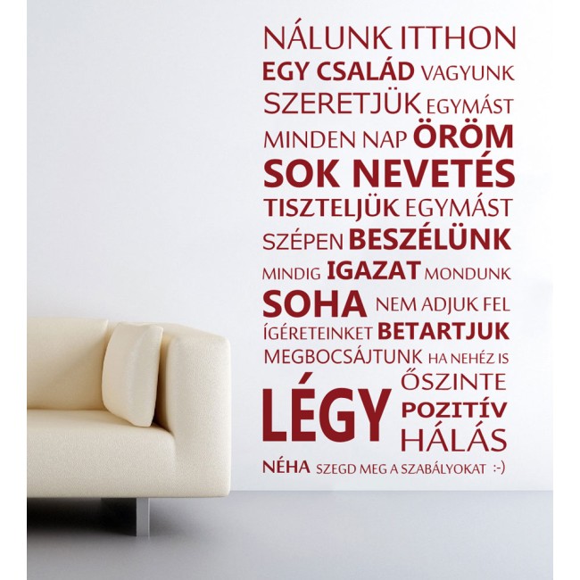 Nálunk itthon - Falmatrica / Faltetoválás